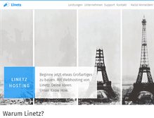 Tablet Screenshot of linetz.de